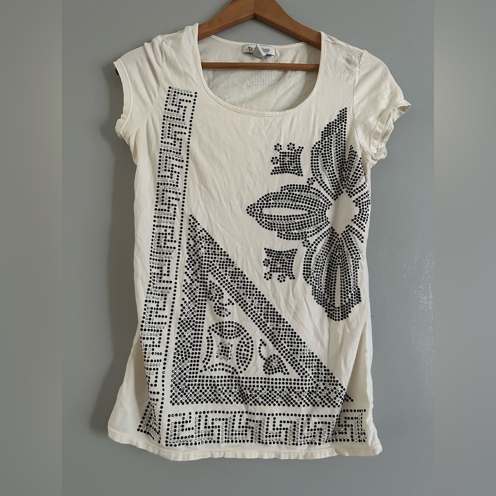 White House black market studded t-shirt
